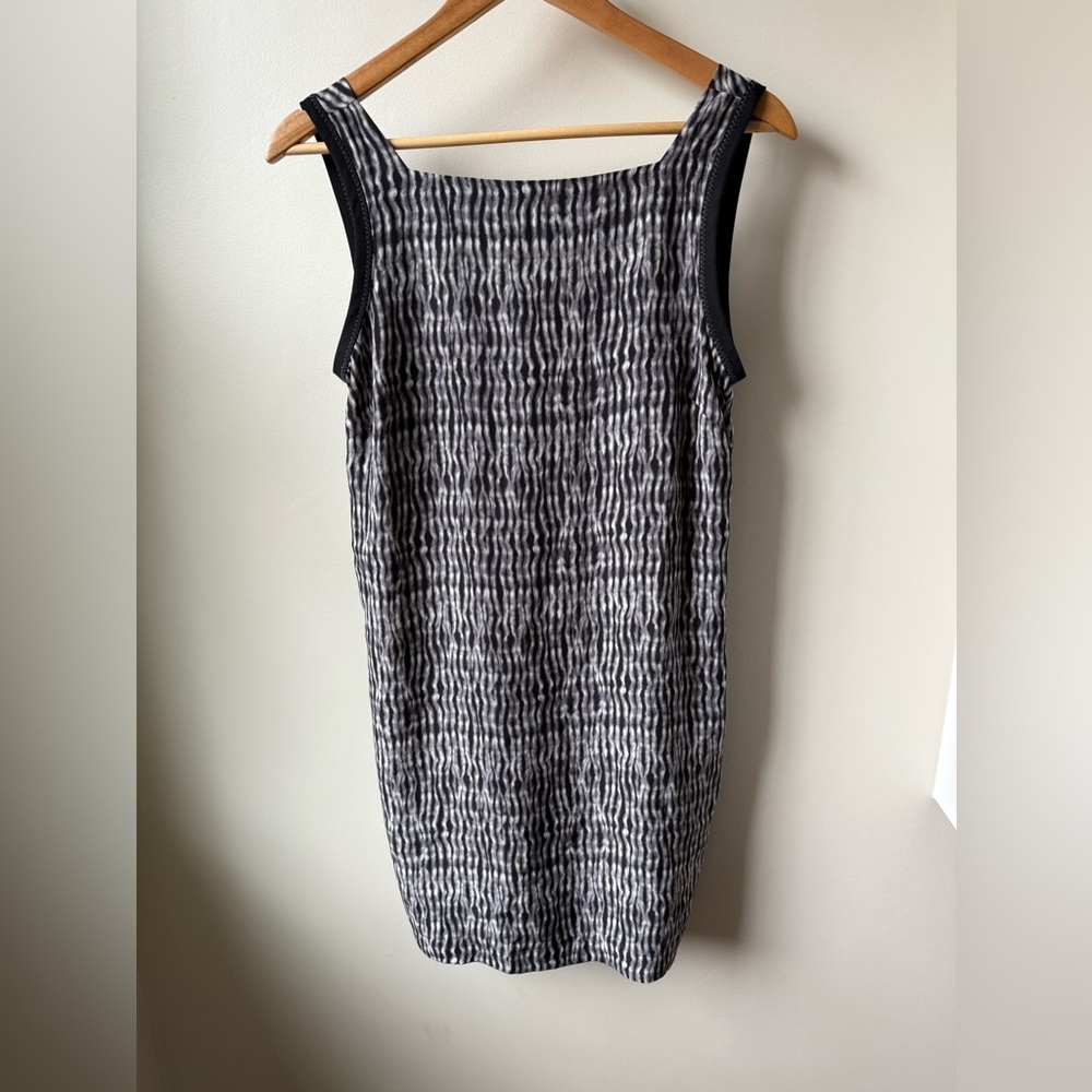 PROENZA SCHOULER Silk Dress Striped Cocktail Flirty Sexy Designer Black White 4‎